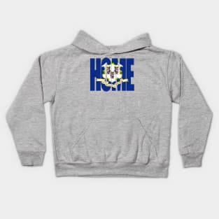 Connecticut Home - State Flag Kids Hoodie